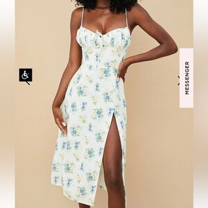 House of CB Carina Floral Bustier Midi Dress